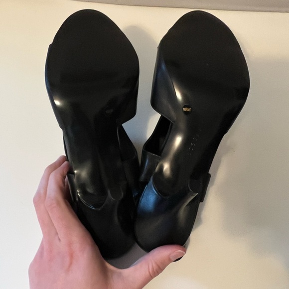 BCBGeneration Ganesha Leather Heels Zip Accent - Picture 3 of 8